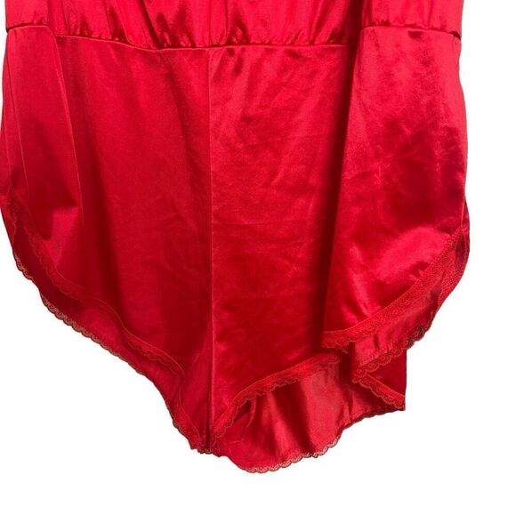 Vintage Olga Pinup Style Red Teddy - Picture 4 of 6